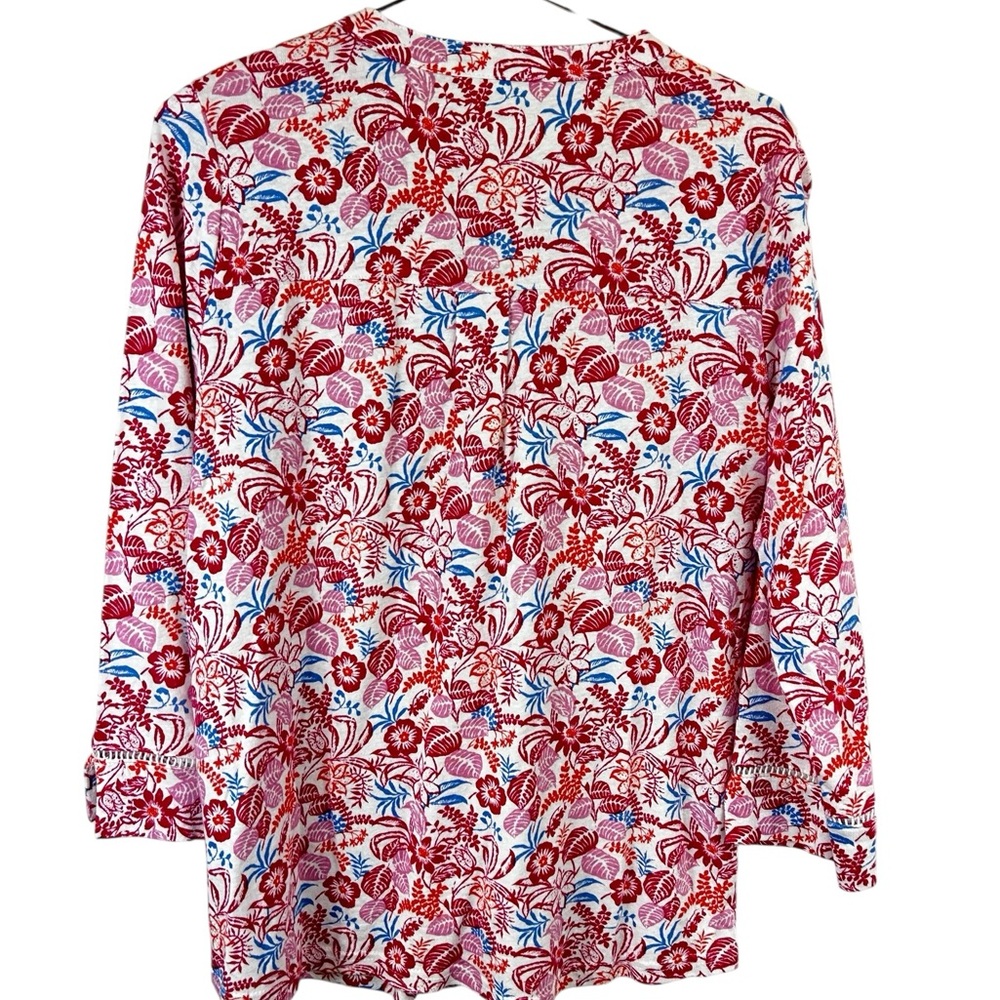 Woolovers linen blend floral women’s top - Picture 2 of 6